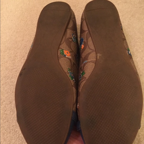 Coach Leila Posey Flats Khahi/Blue  size 6.5 - Picture 3 of 3